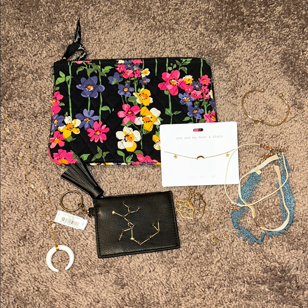 “Moon & Stars”, Vera Bradley, American Eagle Boho Wallet & Jewelry Bundle!!